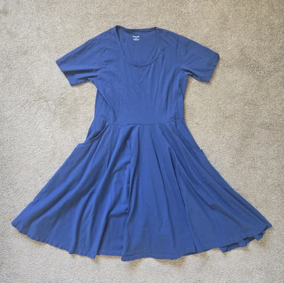 Svaha Navy Blue Twirl Dress Size M - Picture 5 of 10